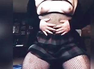Horny homemade small tits, hairbrush, masturbate xxx clip